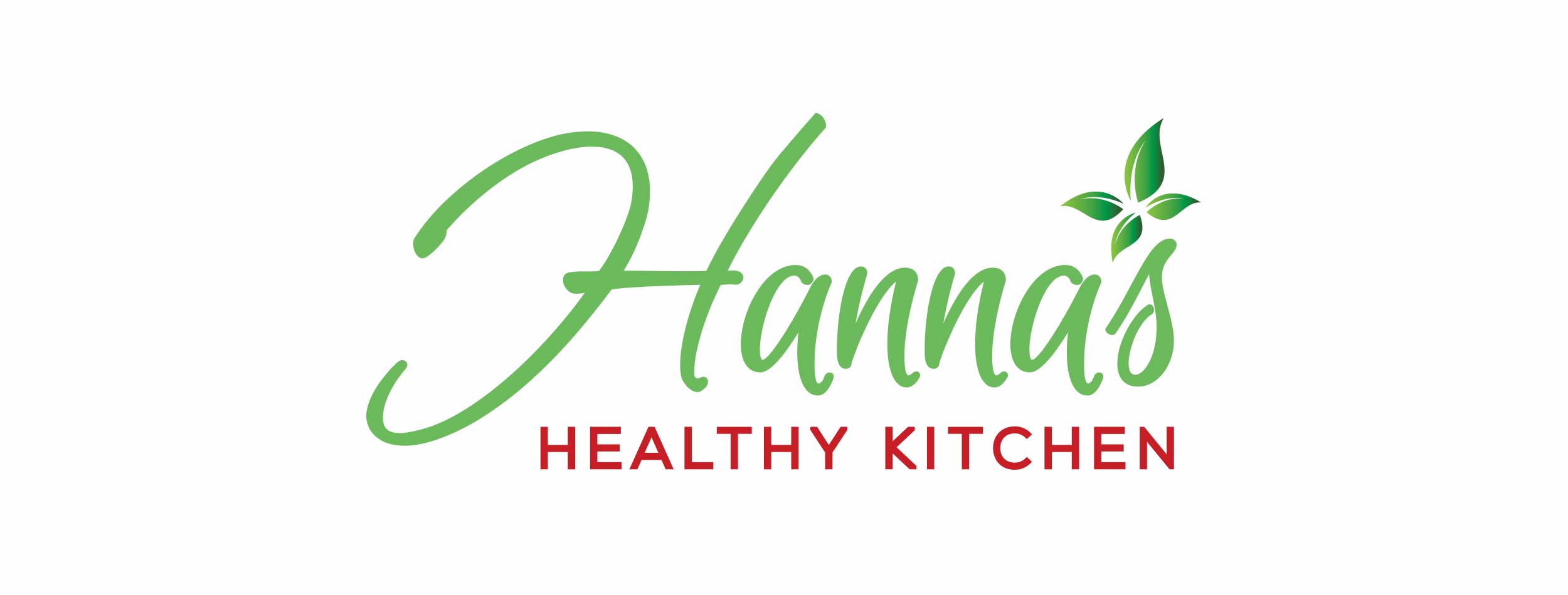 Hannas Healthy Kitchen Logo Design for Print