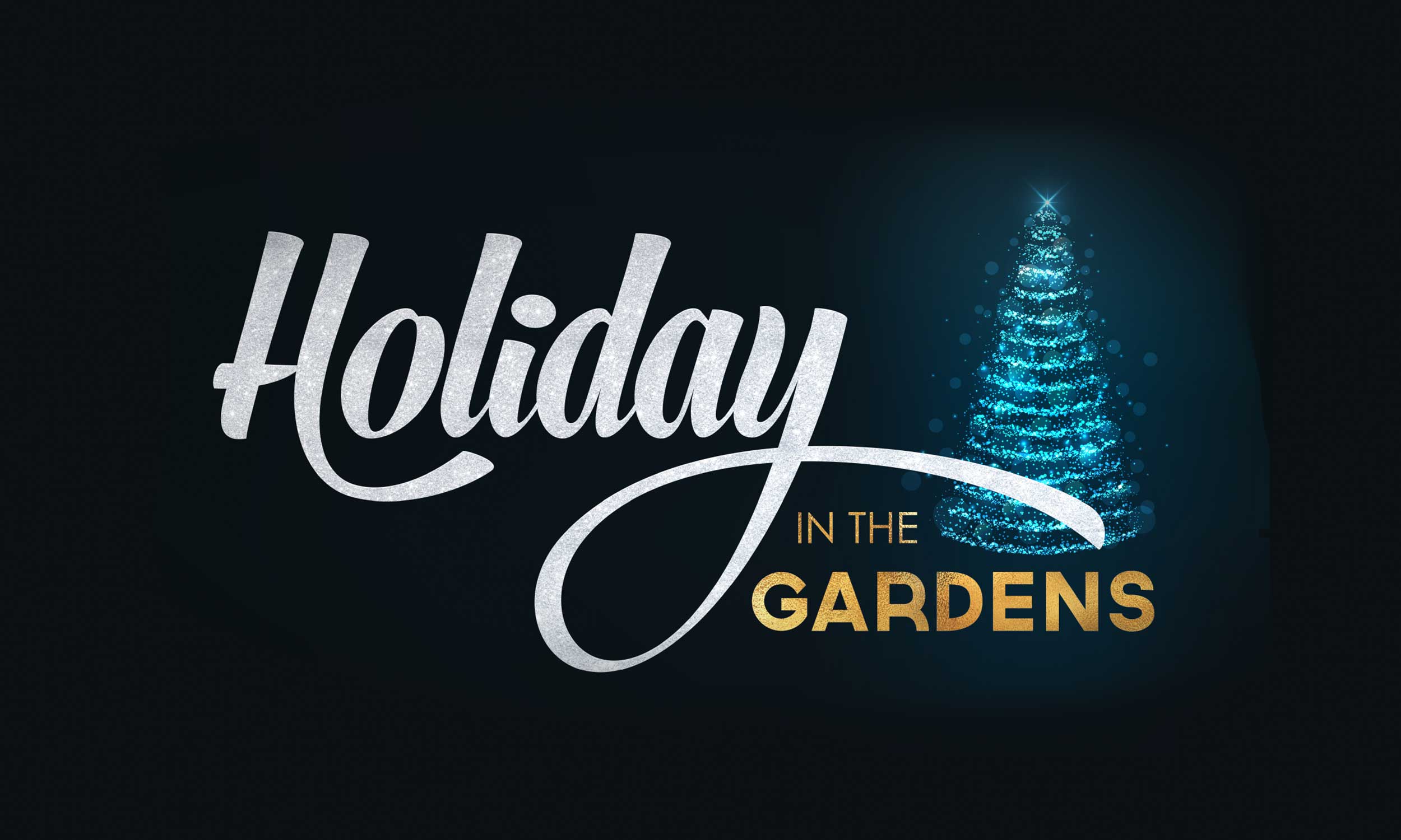 Brand Design for Moody Gardens, Holiday in the Gardens Events