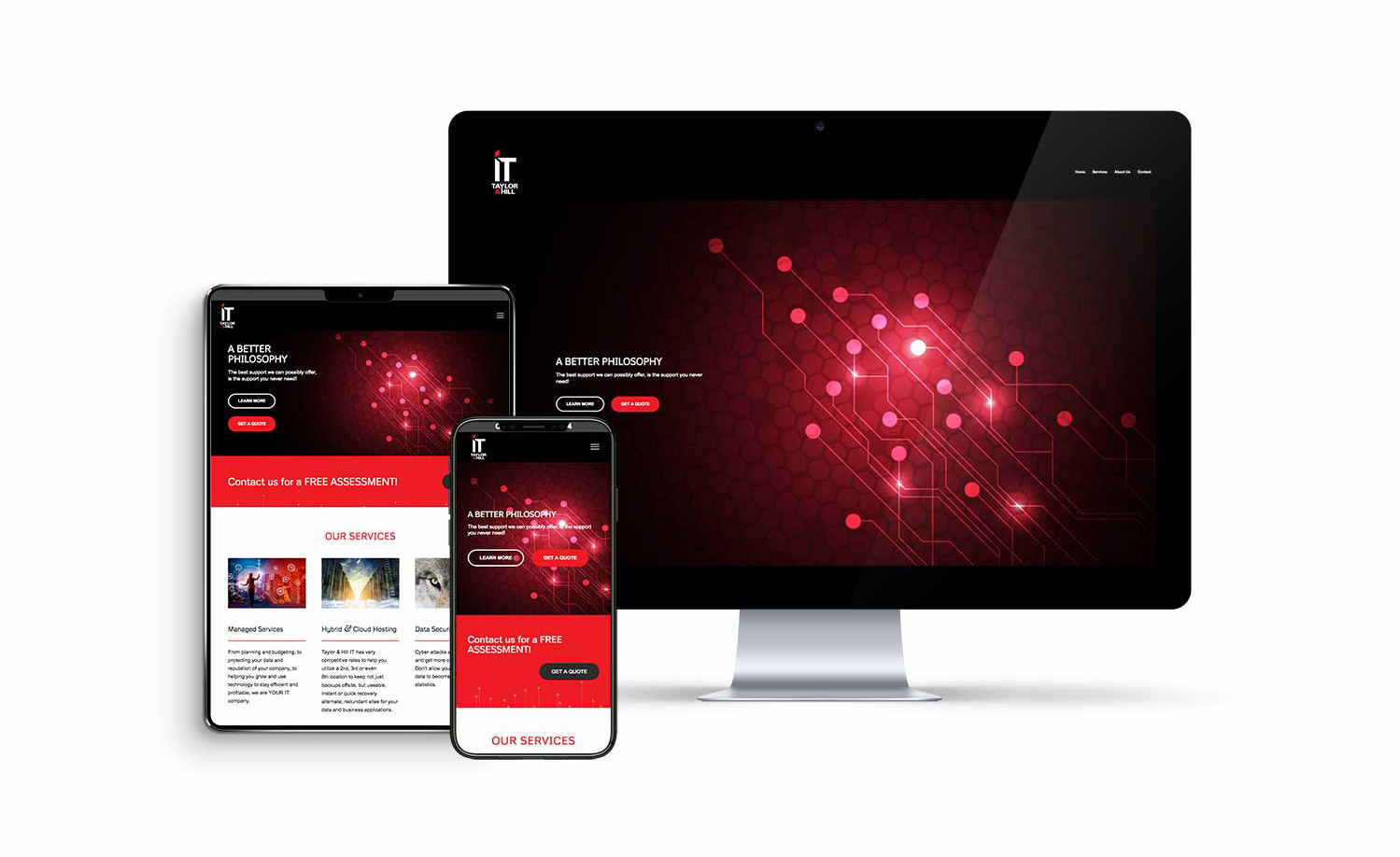 Responsive Website Design and Development for IT company.