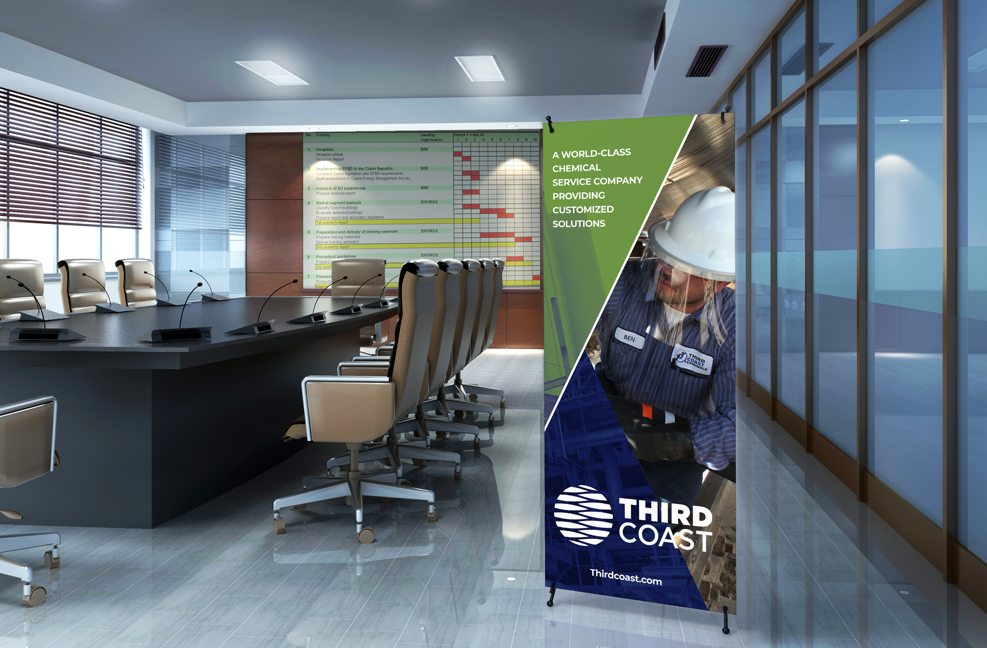 A Signage mockup made by Empire Creative for industrial company Third Coast. | Empire Creative Web Design Portfolio